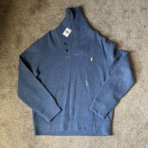 Polo Classic Fit Shawl Collar Sweater. Size Large. NEW WITH TAGS